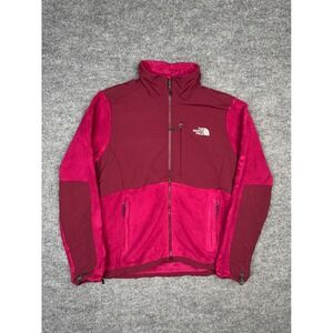 The North Face Denali Polartec Fleece Jacket Womens Medium Burgundy Pink Zip